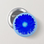 Cool Blue Marigold Button (Vorne & Hinten)