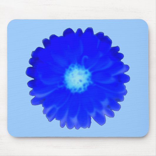 Cool Blue Marigold Mousepad (Vorne)