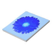 Cool Blue Marigold Notepad Notizblock (Rotiert)