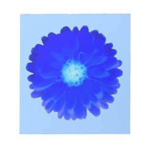 Cool Blue Marigold Notepad Notizblock