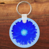 Cool Blue Marigold Schlüsselanhänger (Vorderseite)
