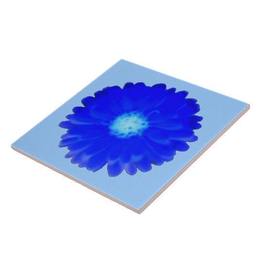 Cool Blue Marigold Tile Fliese (Seite)