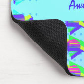 Cool Blue Memphis individuell anpassbares Dreieck- Mousepad (Ecke)