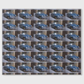Cool Blue Morris Minor 1000 Geschenkpapier (Flach)