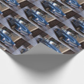 Cool Blue Morris Minor 1000 Geschenkpapier (Ecke)