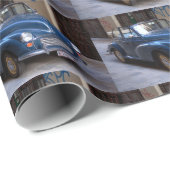 Cool Blue Morris Minor 1000 Geschenkpapier (Rolleneckpunkt)
