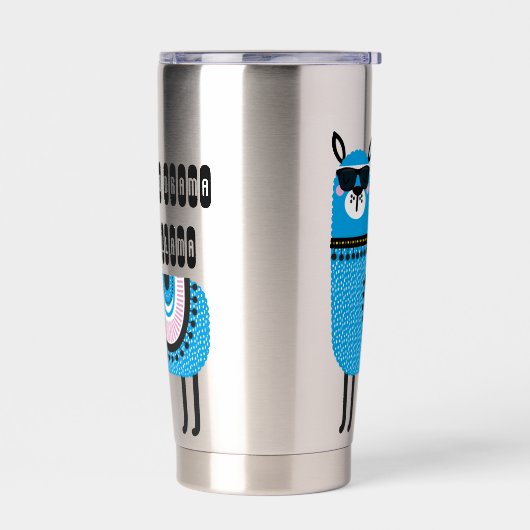 Cool Blue No Drama Llama Thermobecher (Links)