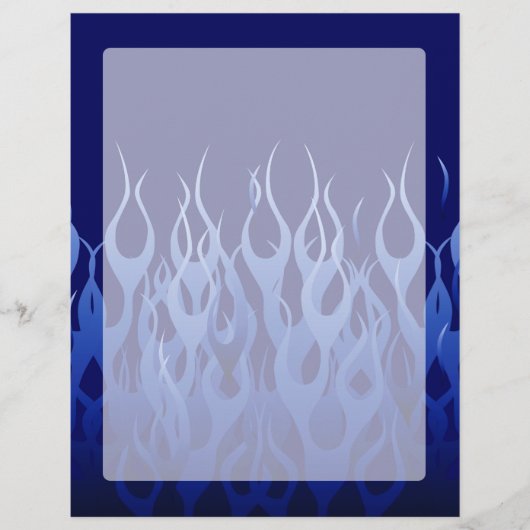 Cool Blue on Blue Racing Flames (Vorderseite)