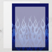 Cool Blue on Blue Racing Flames (Vorne/Hinten)