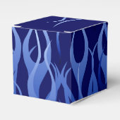 Cool Blue on Blue Racing Flames Geschenkschachtel (Vorderseite)