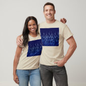 Cool Blue on Blue Racing Flames T-Shirt (Unisex)