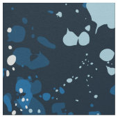 Cool Blue Paint Spritzer Stoff (Nahaufnahme)