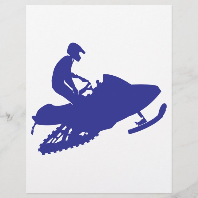 Cool Blue Snowmobiler (Vorderseite)