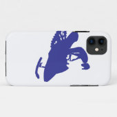 Cool Blue Snowmobiler Case-Mate iPhone Hülle (Rückseite (Horizontal))