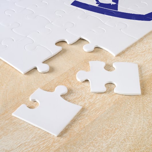 Cool Blue Snowmobiler Puzzle (Seite)