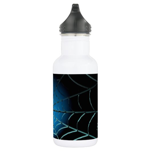 Cool Blue Spider Web Edelstahlflasche (Rechts)