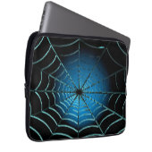 Cool Blue Spider Web Laptopschutzhülle (Vorne Rechts)
