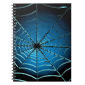 Cool Blue Spider Web Notizblock (Vorderseite)