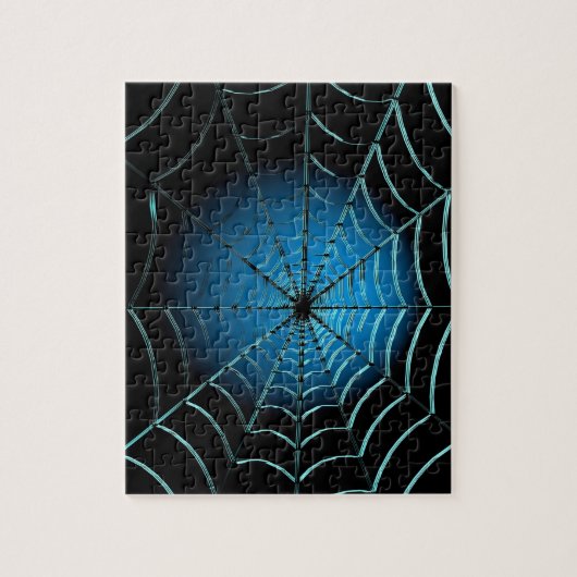 Cool Blue Spider Web Puzzle (Vertikal)