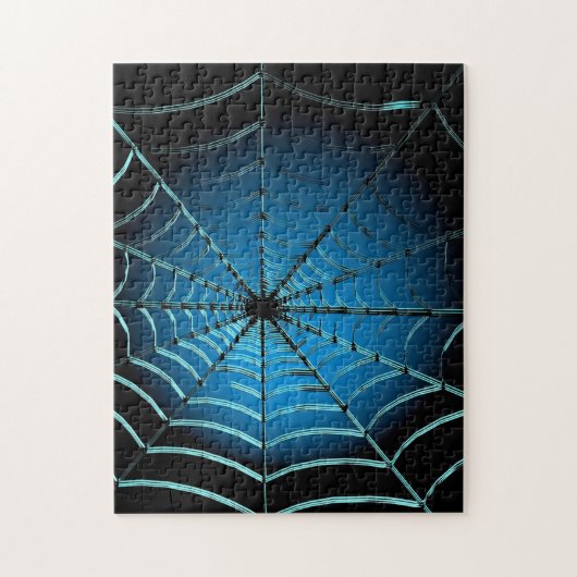 Cool Blue Spider Web Puzzle (Vertikal)