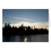 Cool Blue Sunset Note Card (Vorderseite (Horizontal))