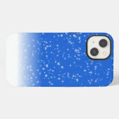 Cool Blue Texture OtterBox iPhone Case Hülle (Rückseite (Horizontal))