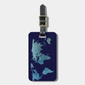 Cool Blue World Gepäckanhänger (Vorderseite vertikal)