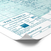 Cool Blue World Poster (Ecke)