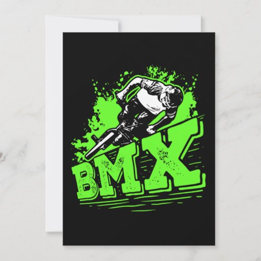 Cool BMX Bike Racing BMX Rider Gift Idea Einladung (Vorderseite)