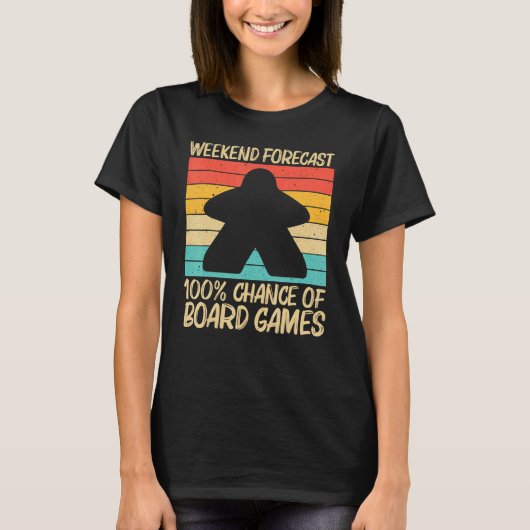 Cool Board Game For Men Women Board Gamer Meeple T-Shirt (Vorderseite)