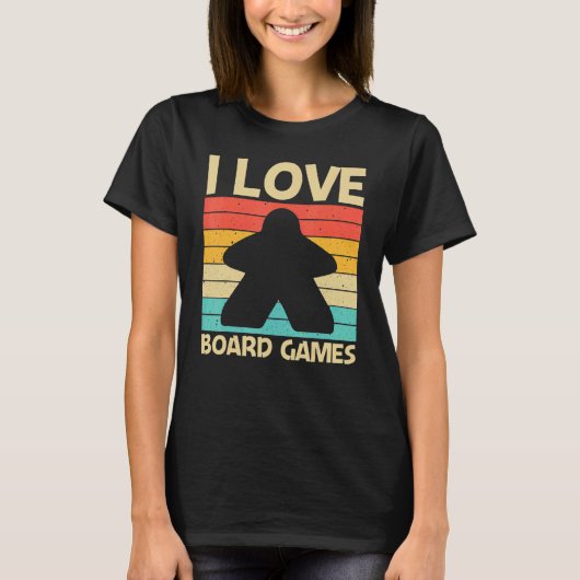 Cool Board Game For Men Women Board Gamer Meeple T-Shirt (Vorderseite)