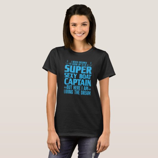 Cool Boat Captain For Men Women Sail Pontoon Boati T-Shirt (Vorne ganz)