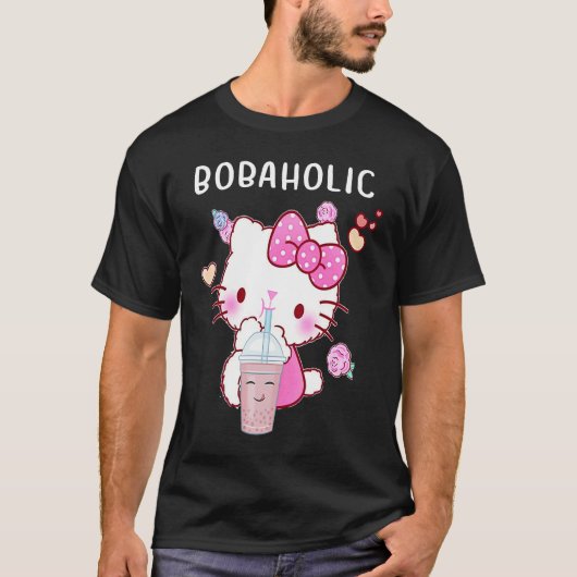 Cool Boba Holic Boba Bubble Tea Lovers T-Shirt (Vorderseite)