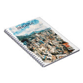 Cool Bogota Kolumbien CIty View Wasserfarbe Notizblock (Rechte Seite)