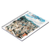 Cool Bogota Kolumbien CIty View Wasserfarbe Notizblock (Linke Seite)