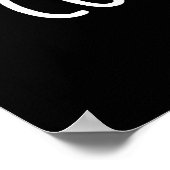 Cool Bohnen Funny Veggie Legume Pub Dark BG Poster (Ecke)