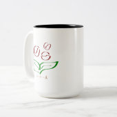 Cool Bohnen-Kaffee Zweifarbige Tasse (Vorderseite Links)