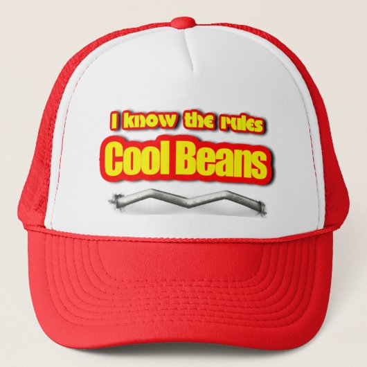 Cool Bohnen Trucker Hat Truckerkappe (Vorderseite)