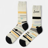 cool boho Mitte des Jahrhunderts modern hinzufügen Socken (Linkes Detail)