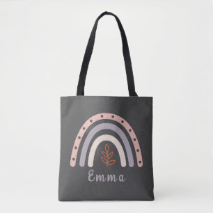 Cool Boho Rainbow mit Personalisiertem Namen Tasche