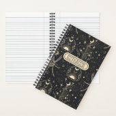 Cool Boho Skulls Stars Moon Spiral Notebook Notizblock (Innen)