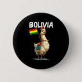 Cool Bolivian Llama Costume For Bolivia Lovers Button (Vorderseite)