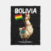 Cool Bolivian Llama Costume For Bolivia Lovers Fleecedecke (Vorderseite)