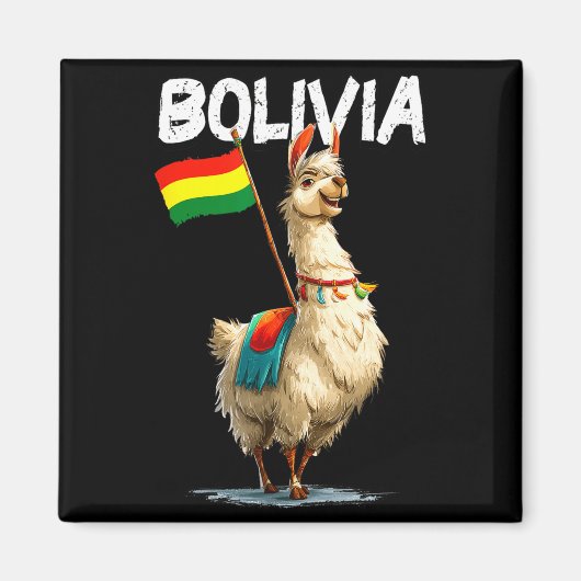 Cool Bolivian Llama Costume For Bolivia Lovers  Magnet (Vorne)