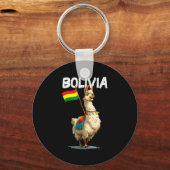 Cool Bolivian Llama Costume For Bolivia Lovers Schlüsselanhänger (Vorderseite)