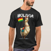 Cool Bolivian Llama Costume For Bolivia Lovers T-Shirt (Vorderseite)