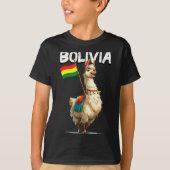 Cool Bolivian Llama Costume For Bolivia Lovers T-Shirt (Vorderseite)