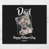 Cool Bonus Papa | FOTO | Bierflaschenetikett (Einzelnes Label)