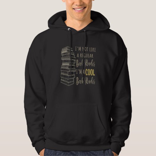 Cool Book Reader  Book  Reading Library Design Hoodie (Vorderseite)