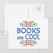Cool Books Postkarte (Vorne/Hinten)